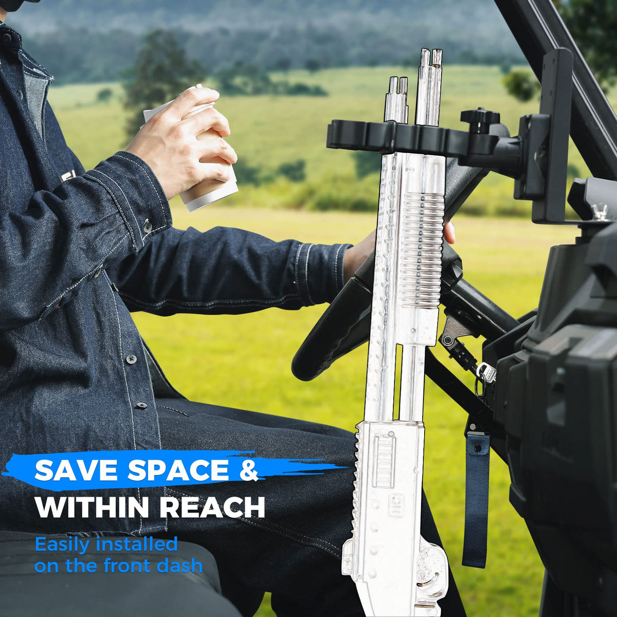 UTV Rifle Gun Holder for Polaris Ranger & General – fits Polaris Ranger XP 1000