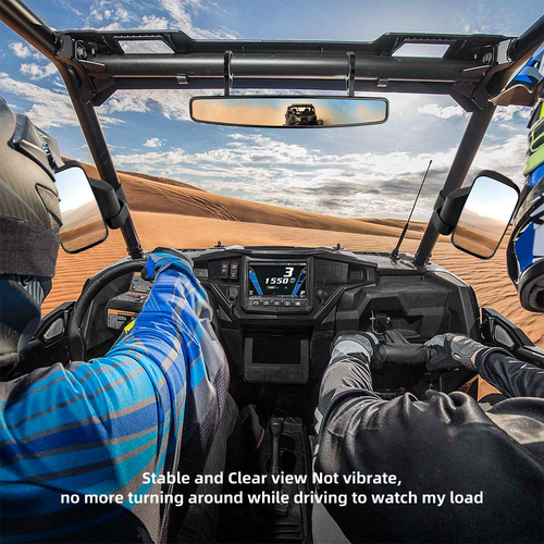 360 Degree Adjustable Side Mirrors for Can Am Maverick X3/ RZR w/ 1.75" -2" Roll Bar(1 pair) – fits Can-Am Maverick X3...