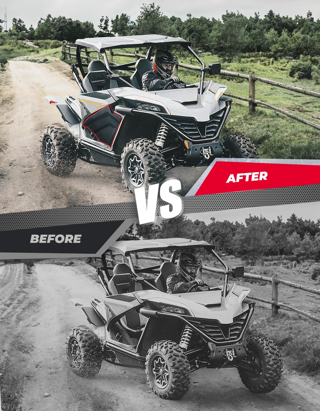 Plastic Lower Doors Inserts for CFMOTO ZForce 950