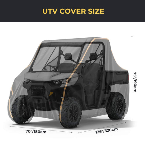 2-Seater UTV Cover for Defender, Ranger, Commander – fits Can-Am Commander (2011-2020)