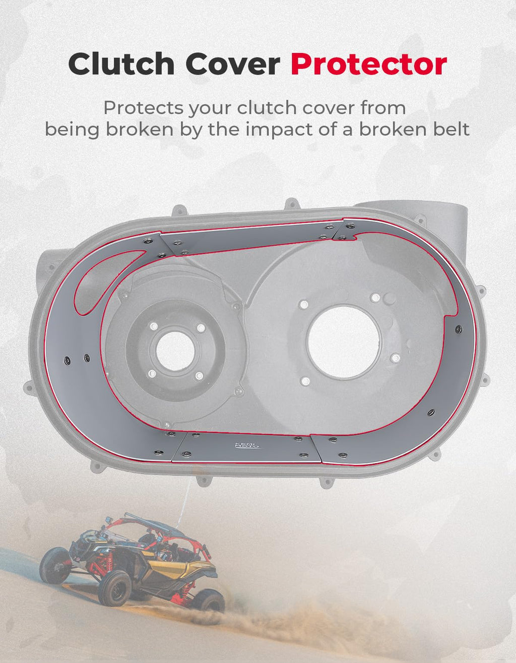 Stainless Steels Belt Inner Clutch Cover Guard for Can-Am Maverick X3 – fits Can-Am Maverick X3 MAX