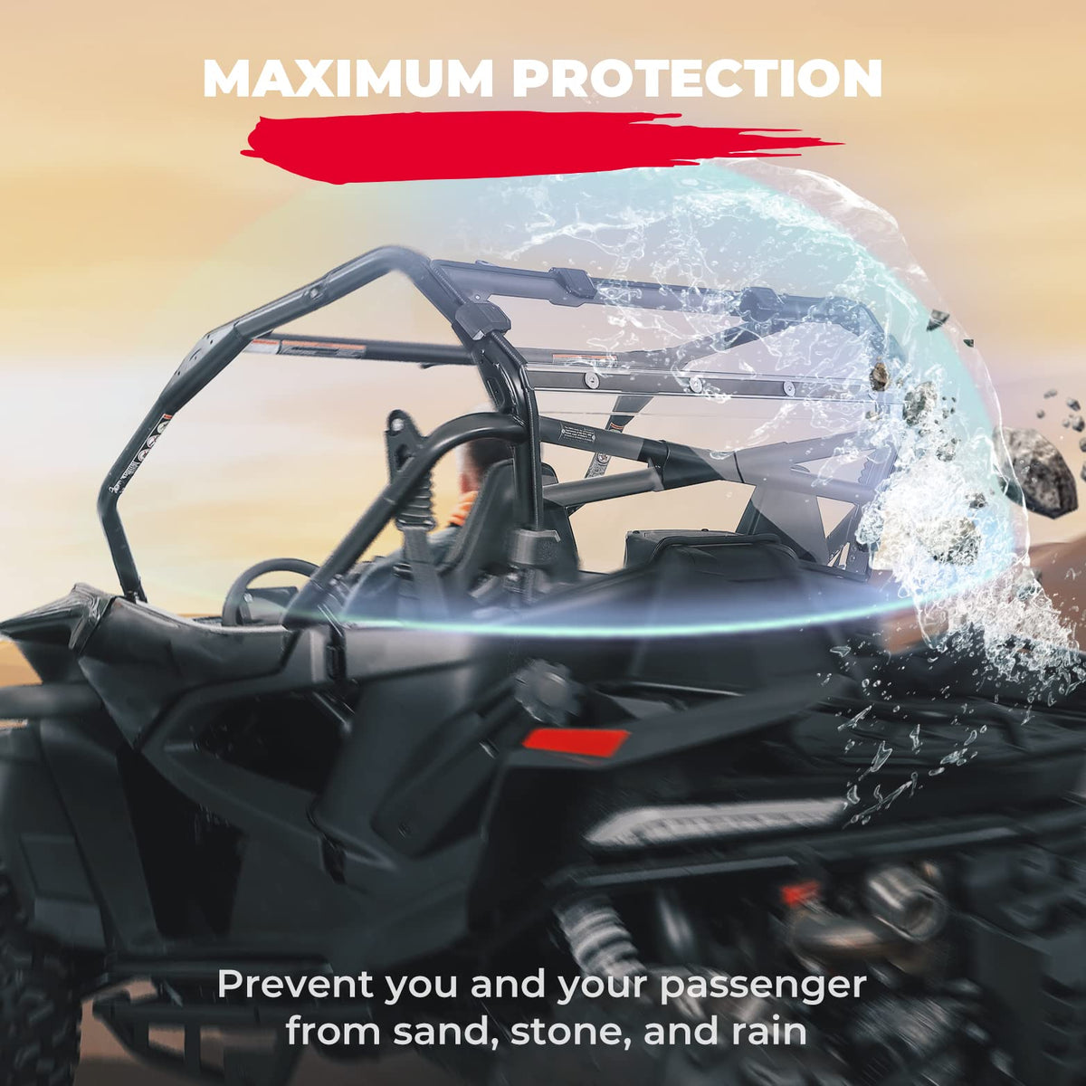 Rear Windshield Scratch Resistant for CFMOTO ZForce 950
