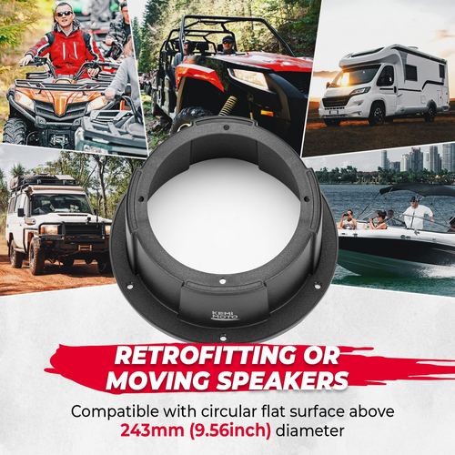 6.5 Inch Mount Speaker Pod For UTVs, RVs, Cars, Boats, Trunks, Trailers – fits CFMoto UForce