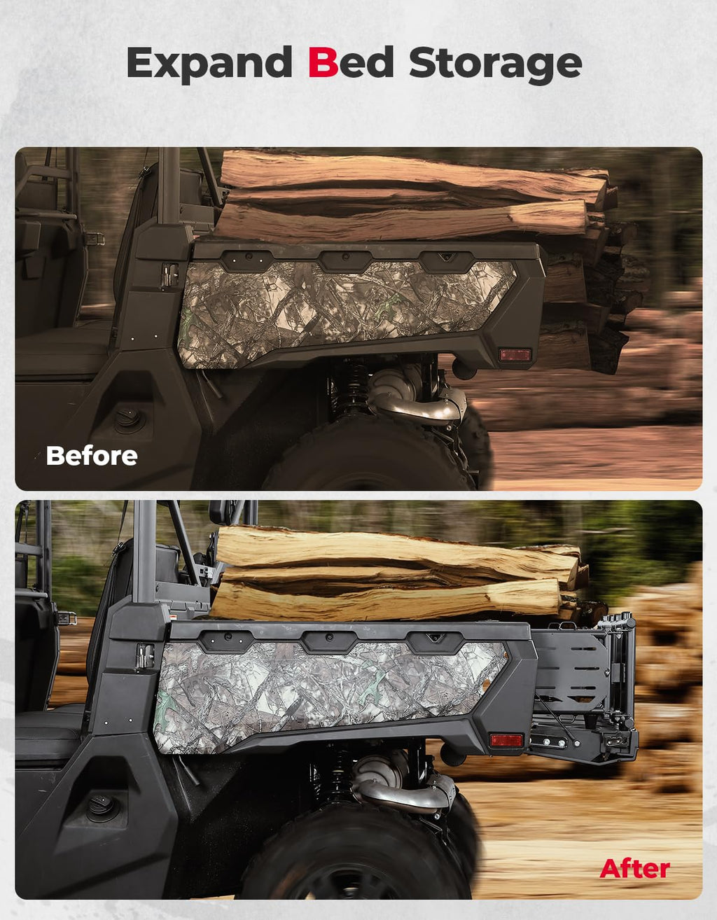 Bed Extender Tailgate Extension for CFMOTO Uforce 1000/1000 XL