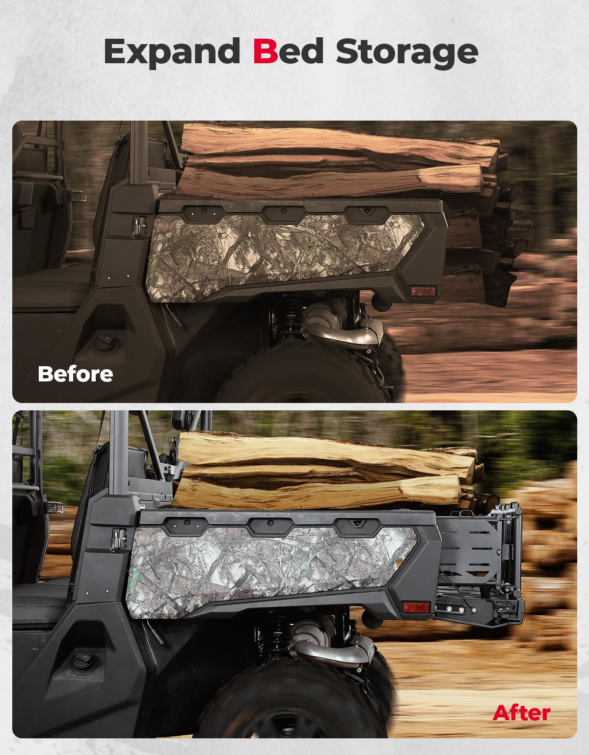 Bed Extender Tailgate Extension for CFMOTO Uforce 1000/1000 XL