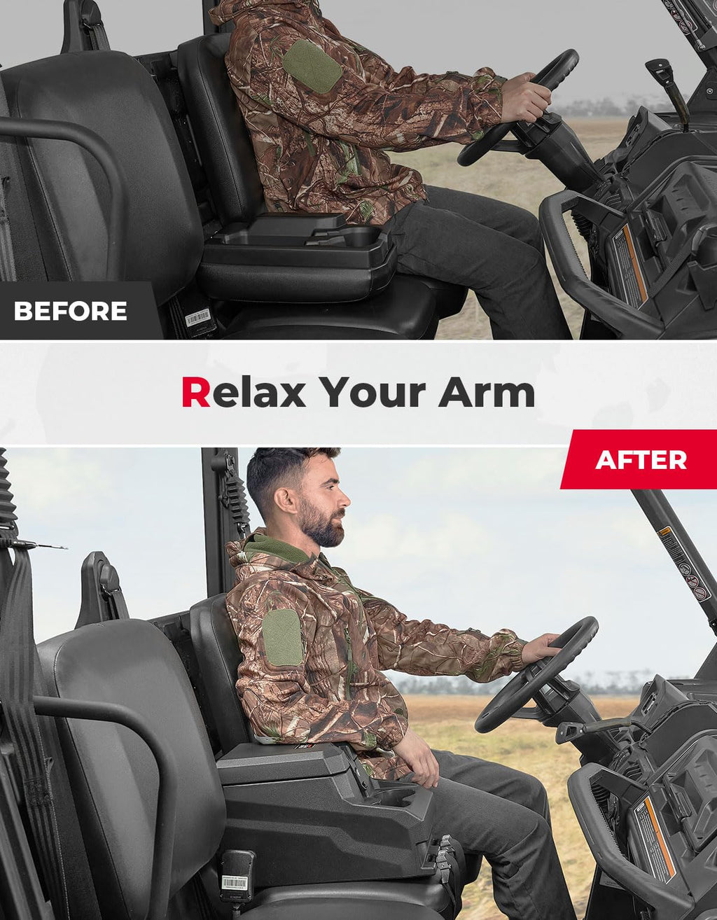Bench Seat Console Armrest Box for Can-Am Defender HD10|9|8|7|5 – fits Can-Am Defender MAX HD10
