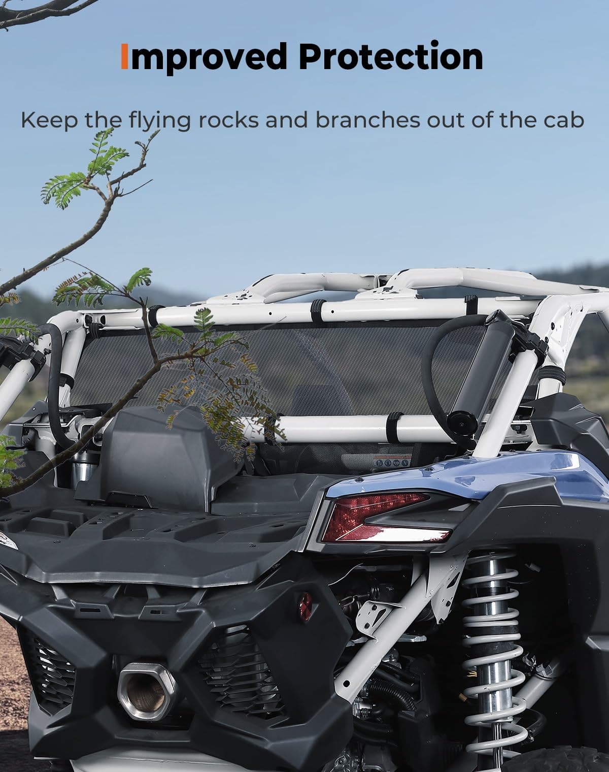 Rear Window Net for Can-Am Maverick X3/MAX – fits Can-Am Maverick X3 MAX