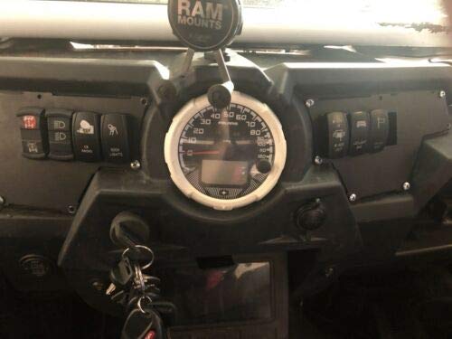 2 Set 8 Switch Aluminum Dash Panel for Polaris RZR XP 1000