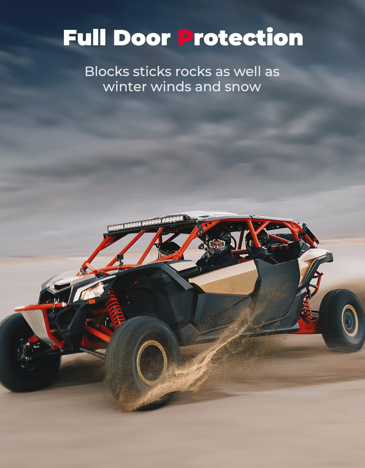 Rear Full Doors Aluminum for Can-Am Maverick X3 MAX – fits Can-Am Maverick X3 MAX (view 2)