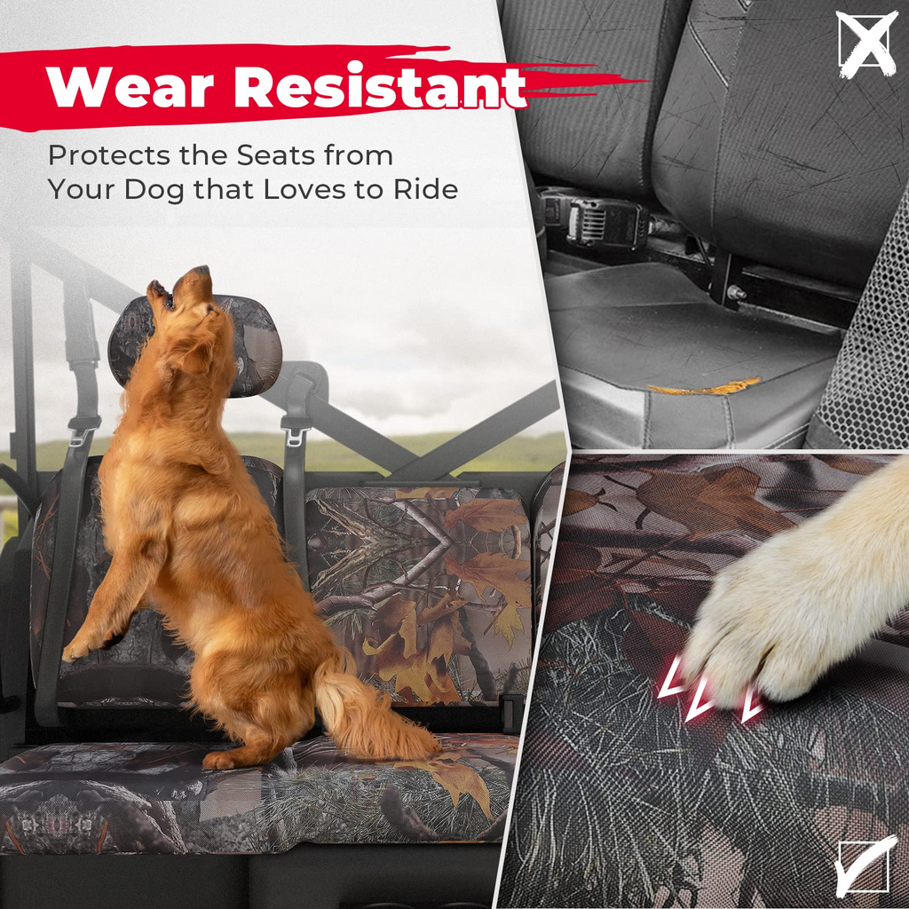 Camo Split Bench Seat Covers for Polaris Ranger XP 1000/Crew