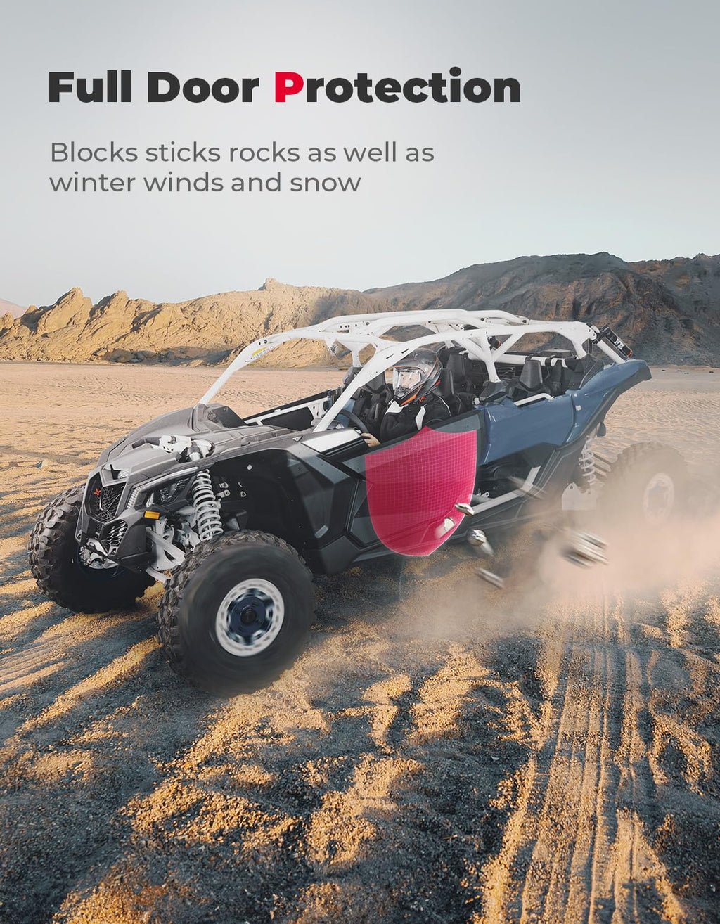 Set of Aluminum Front Full Doors for Can-Am Maverick X3 and X3 Max – fits Can-Am Maverick X3 2-Seat (view 3)