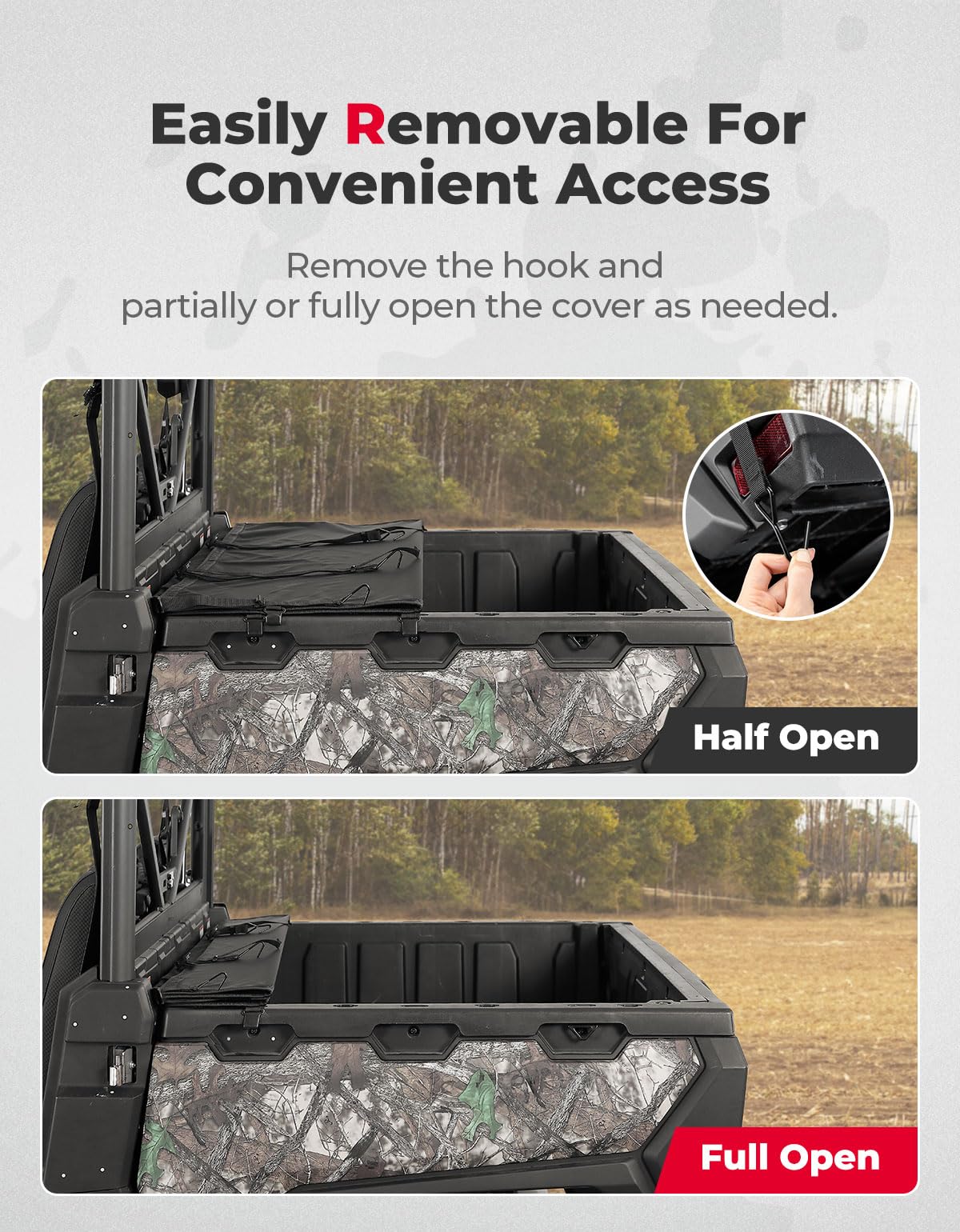 Soft Cargo Bed Cover for CFMOTO UFORCE 1000/1000 XL