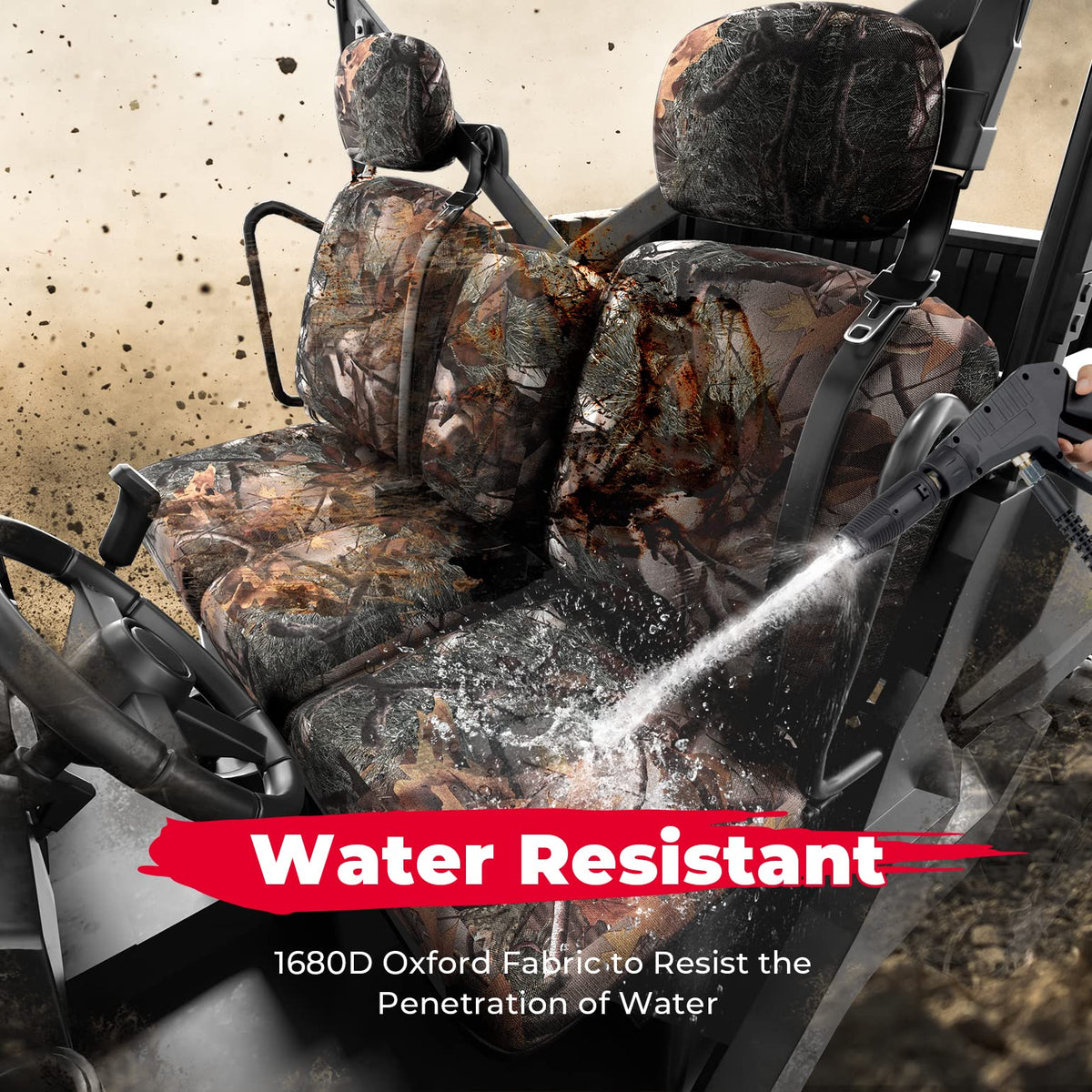 Camouflage Seat Cover for Can Am Defender HD5|7|8|9|10