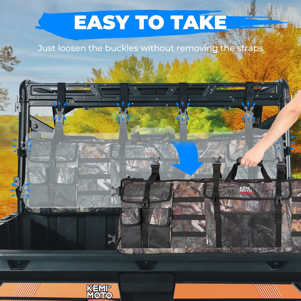 UTV Double Gun Holder Tool Rack Bag for Hunting Gear – fits Polaris Ranger (view 3)