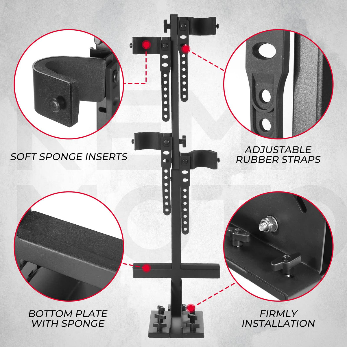 UTV Shotgun Holder, Floor Vertical Mount Holder