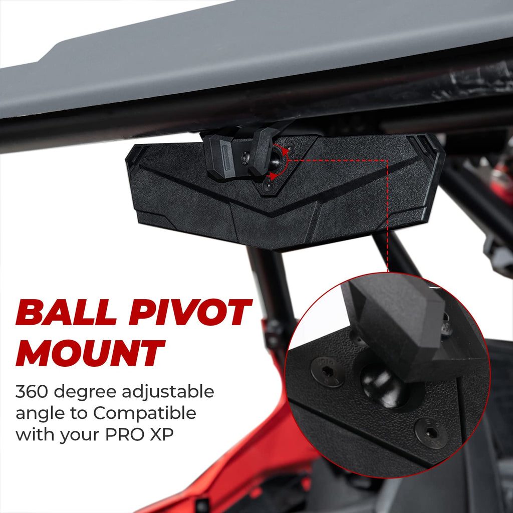 Center Rear View Mirror for Polaris RZR PRO XP / 4, Turbo R /4, RZR XP 1000 – fits Polaris RZR Pro XP 4