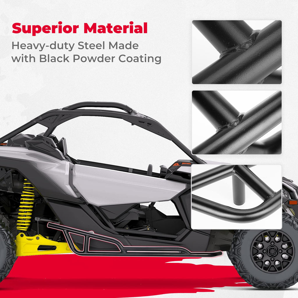 Nerf Bars Rock Sliders for Can-Am Maverick X3 2017-2026