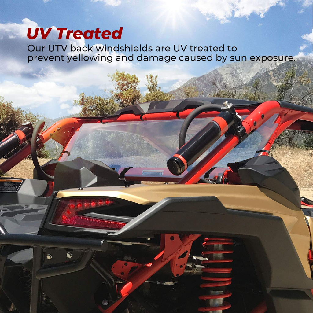 Rear Windshield for Can Am Maverick X3/ X3 Max – fits Can-Am Maverick X3 MAX