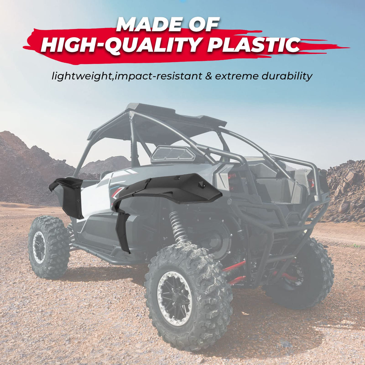 Mud Fender Flares for Kawasaki Teryx KRX 1000 – fits Kawasaki Teryx 800 (view 3)