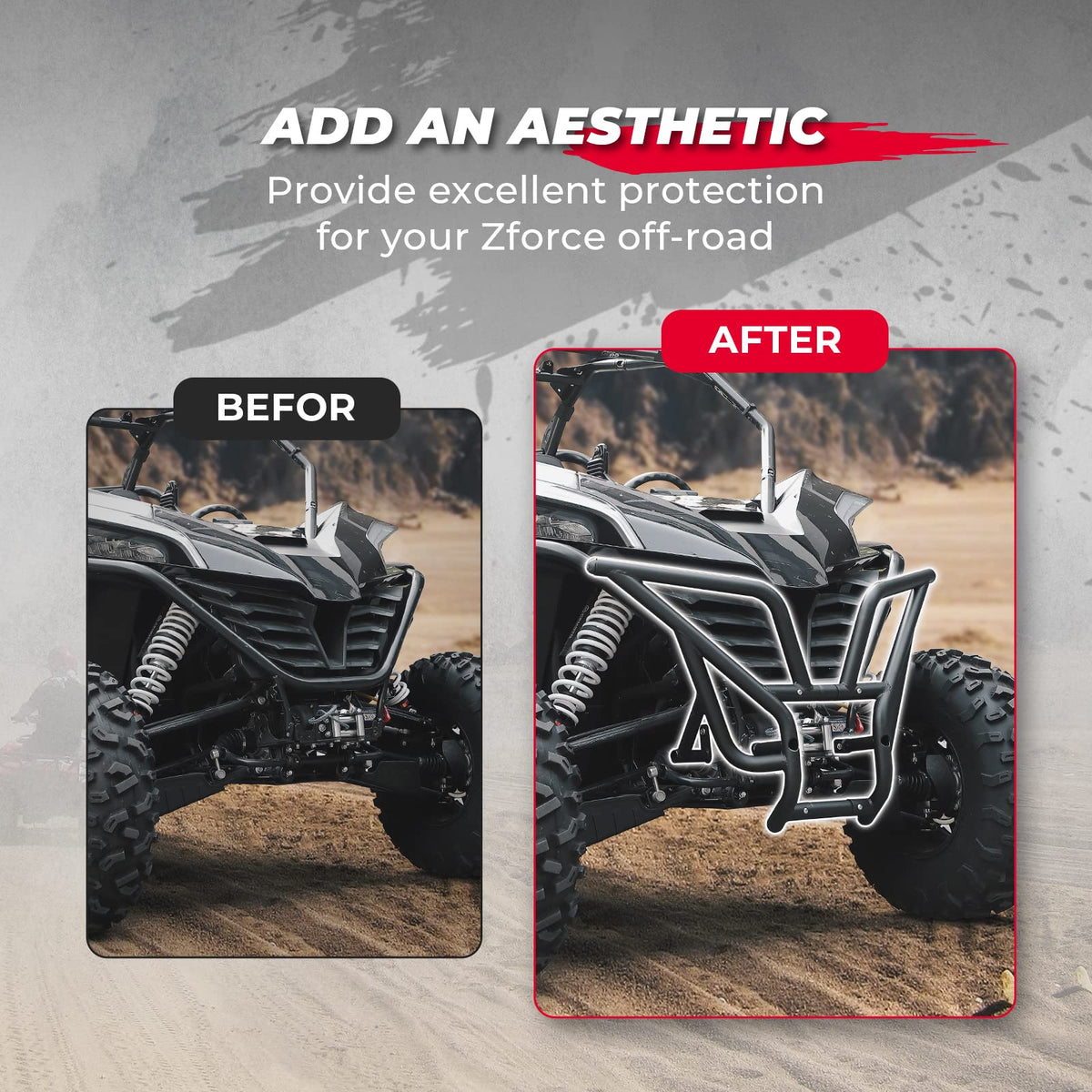 Front Bumper Brush Guard for CFMOTO ZForce 950
