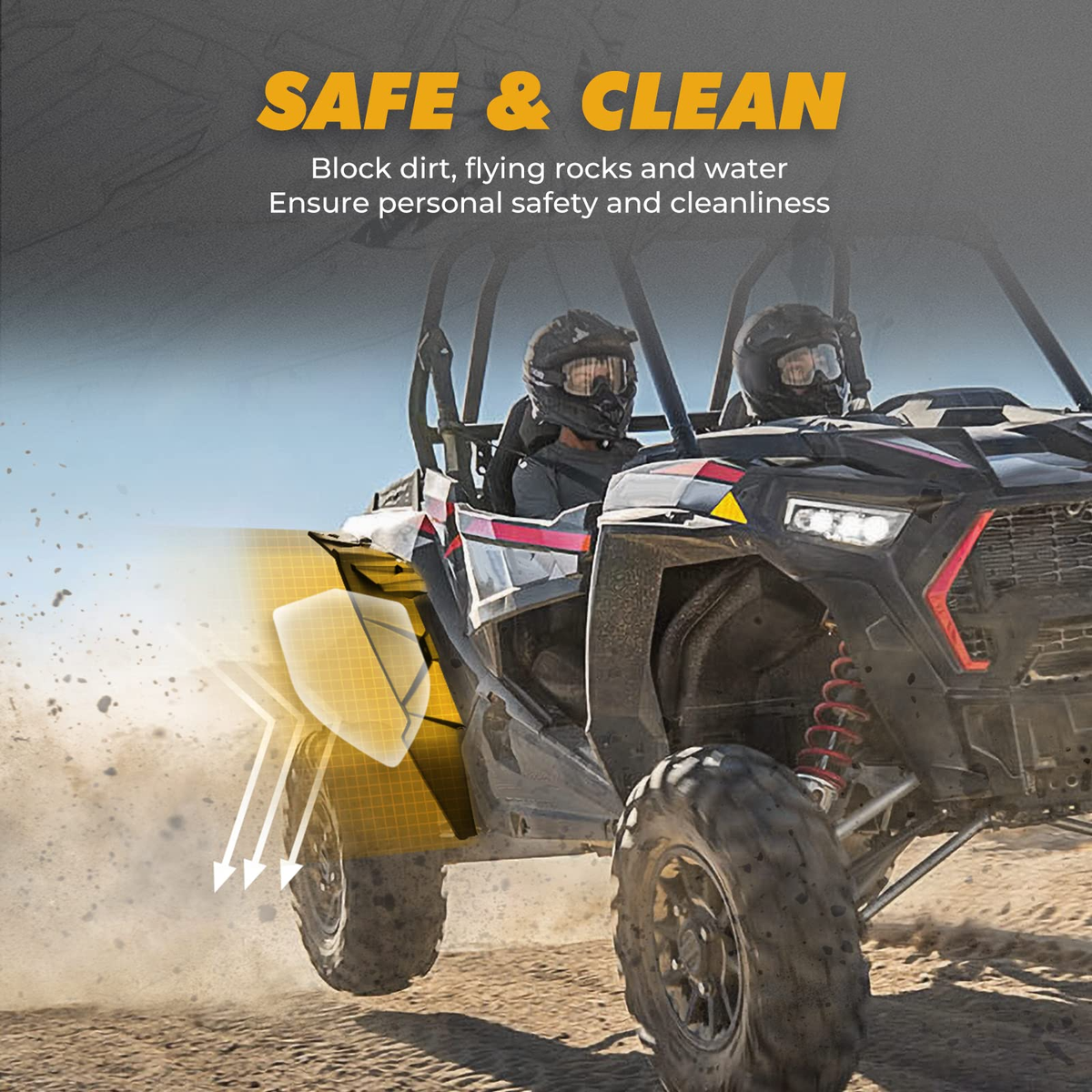 Rear Fender Flares for Polaris RZR XP 1000 /4 1000 2014-2023 – fits Polaris RZR XP 1000 (2014-2023) (view 3)