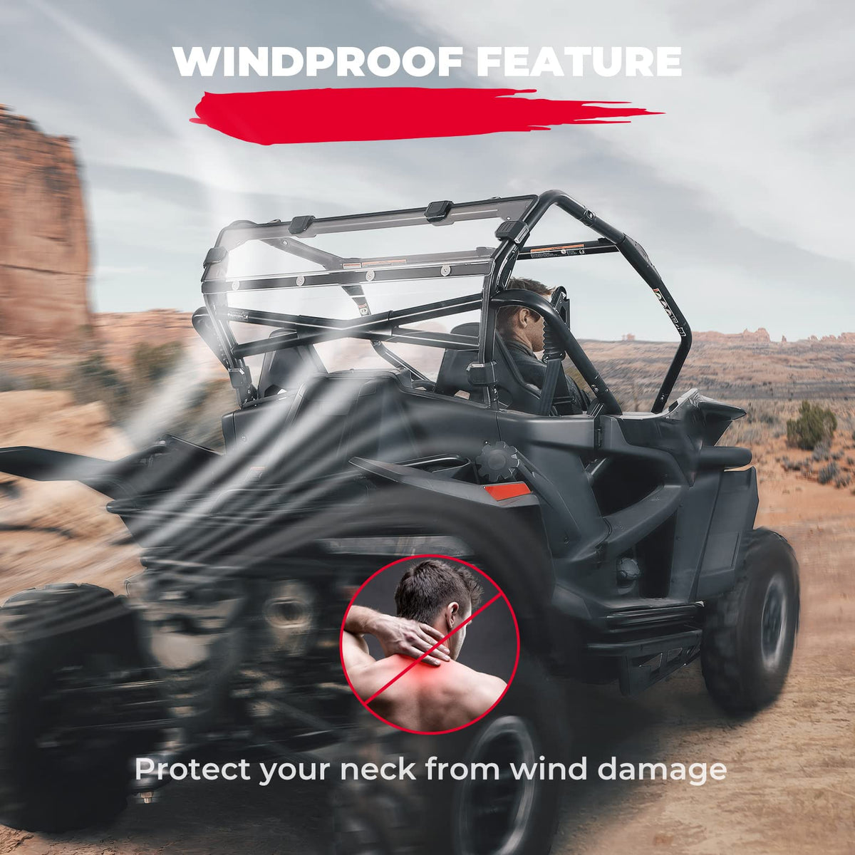 Rear Windshield Scratch Resistant for CFMOTO ZForce 950