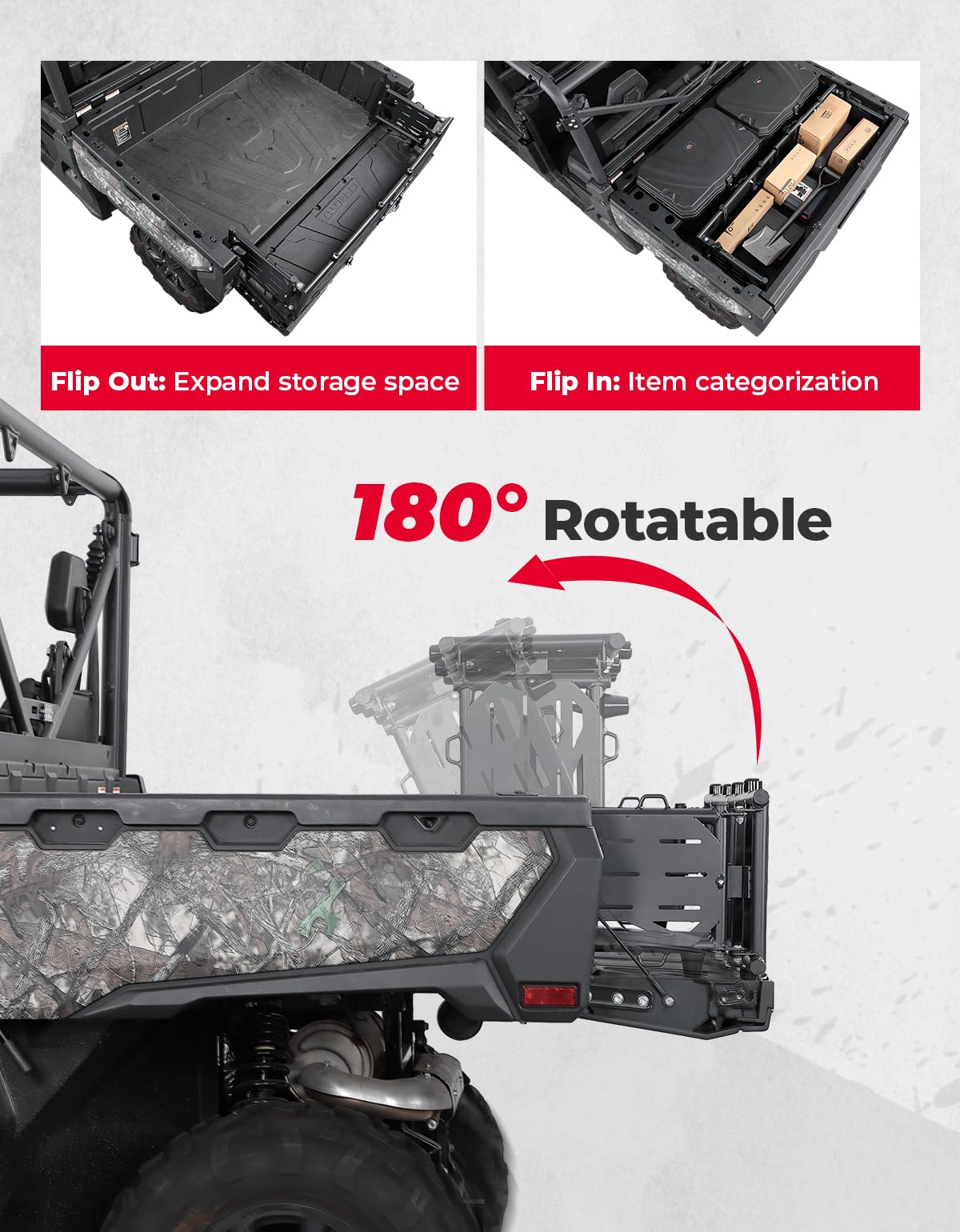 Bed Extender Tailgate Extension for CFMOTO Uforce 1000/1000 XL