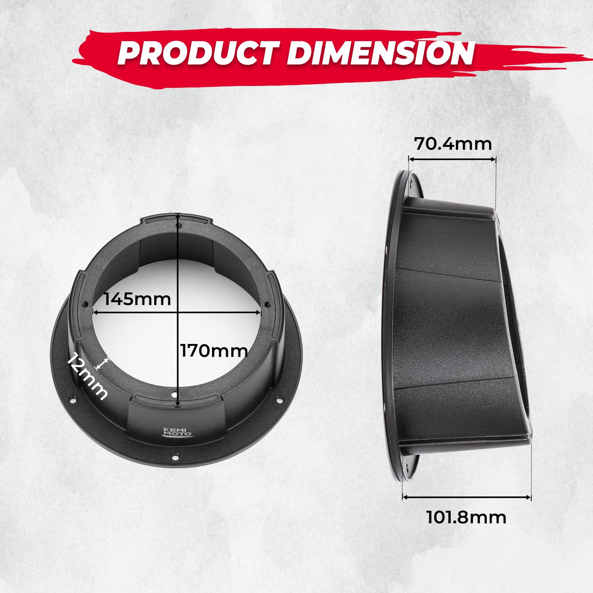 6.5 Inch Mount Speaker Pod For UTVs, RVs, Cars, Boats, Trunks, Trailers