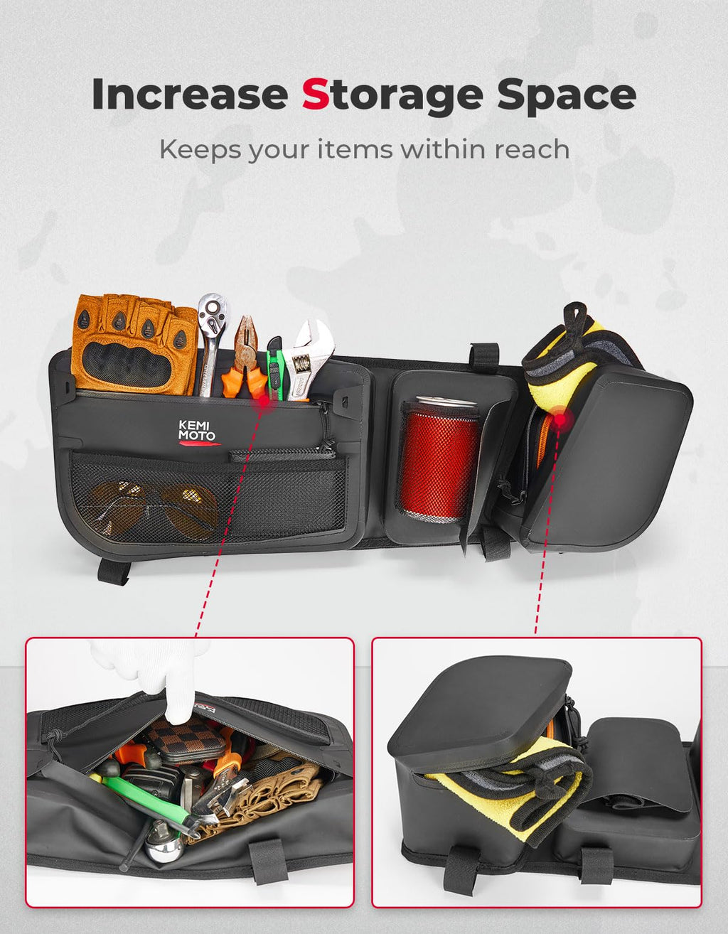 Update Water-repellent Door Bags for Can-Am Maverick X3/MAX – fits Can-Am Maverick X3 2-Seat (view 3)