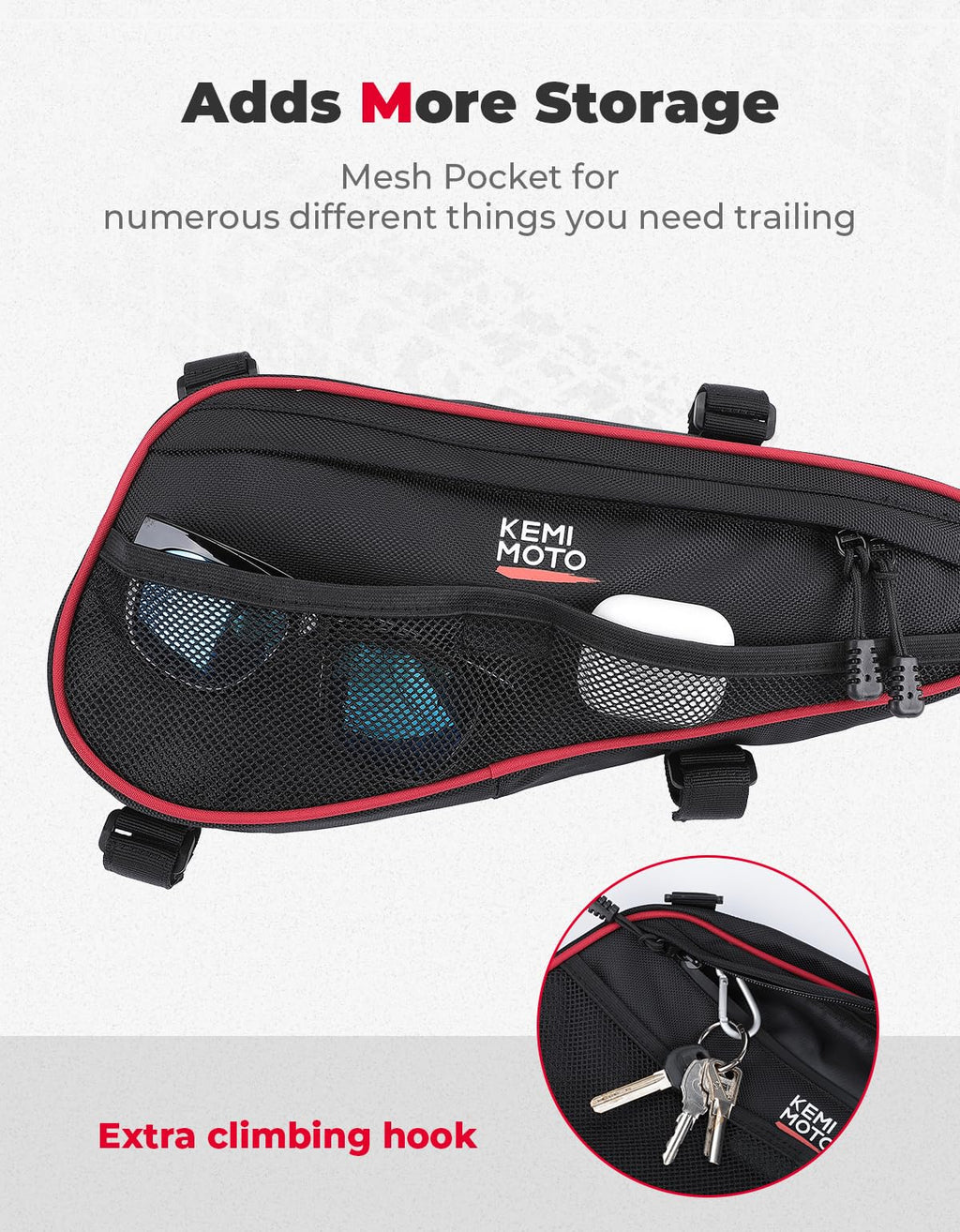 UTV Rear Door Bags for Polaris RZR XP 4 1000/Turbo 2014-2023 – fits Polaris RZR XP Turbo (view 3)