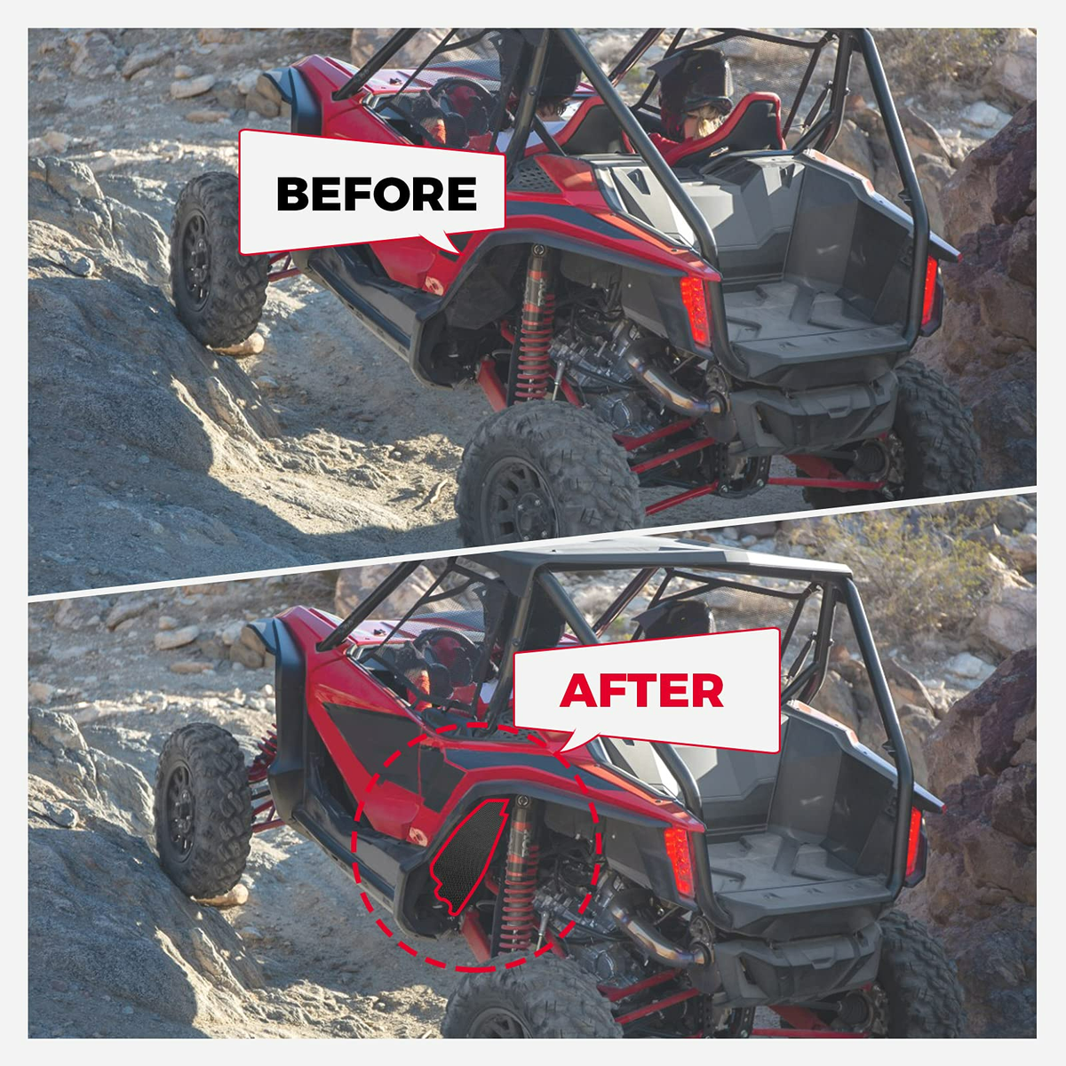 Mud Guard for Honda Talon 1000R/ 1000X 3 pcs
