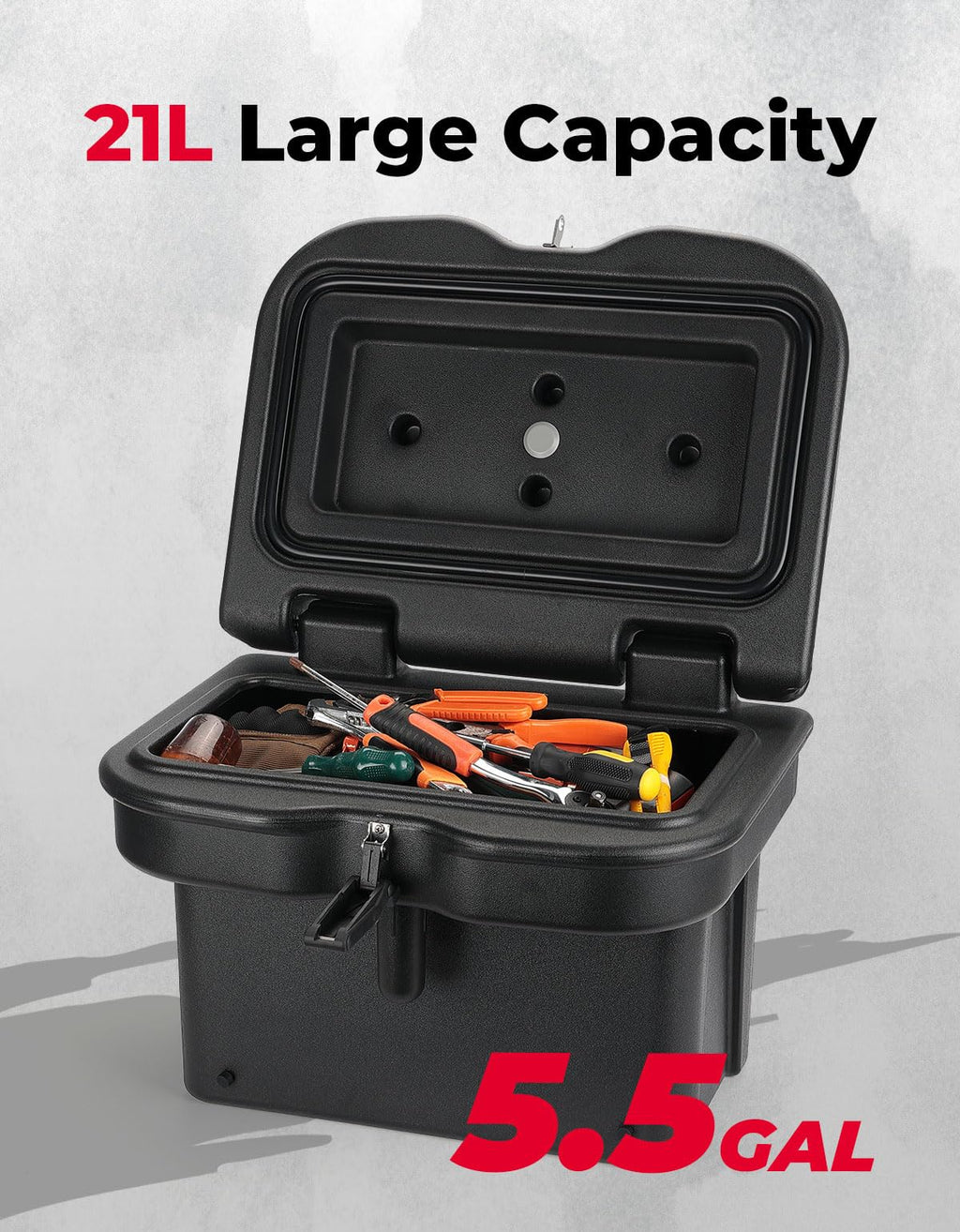 Upgrade Anti-Theft Bed Storage Box for Ranger 1000 XP 900 800 700 570 500 – fits Polaris Ranger 570 Midsize (view 3)