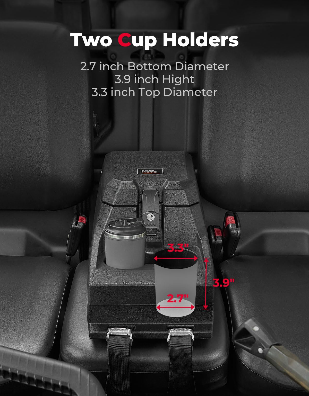 Bench Seat Console Armrest Box for Can-Am Defender HD10|9|8|7|5 – fits Can-Am Defender MAX HD10 (view 4)