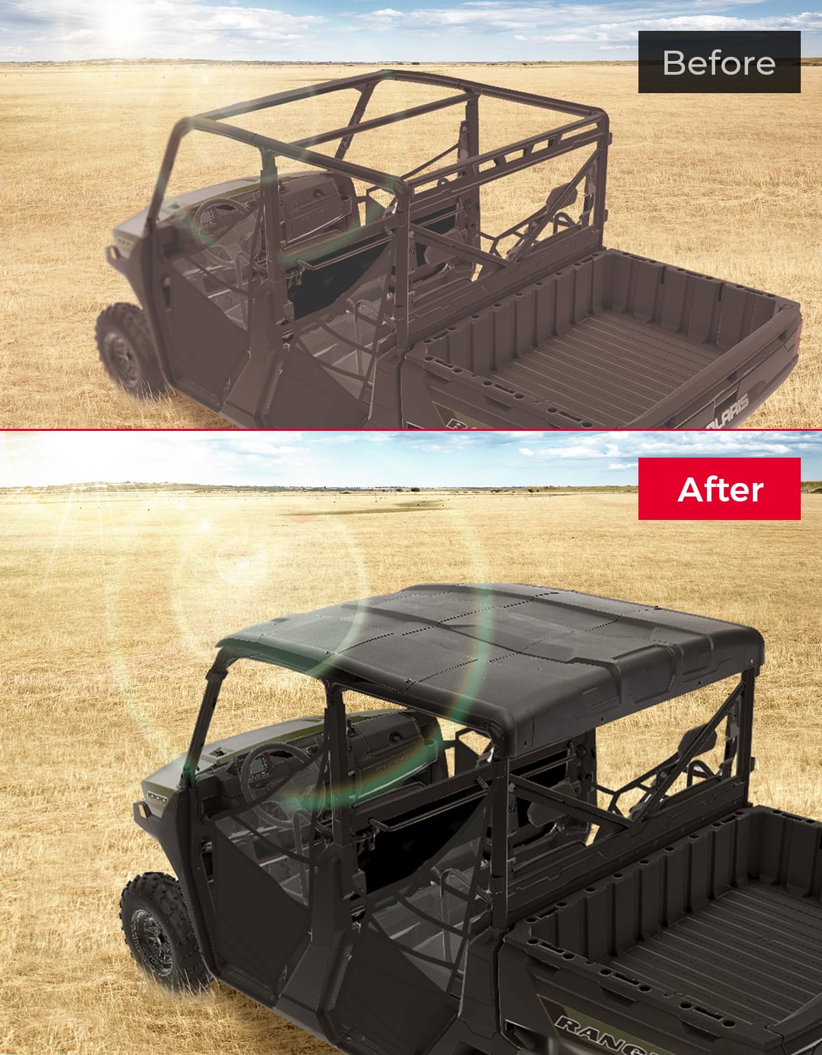 Roof Top Hard for Polaris Ranger XP 1000 CREW 2017-2025