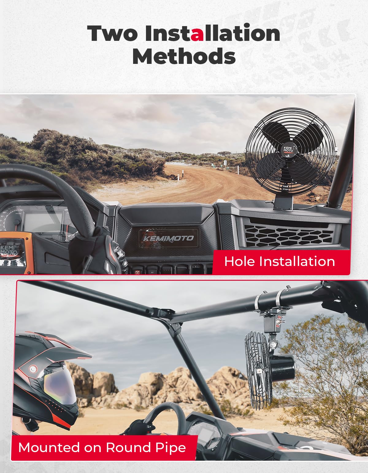 UTV 12V 8'' Cooling Fan for Car,Truck,RV