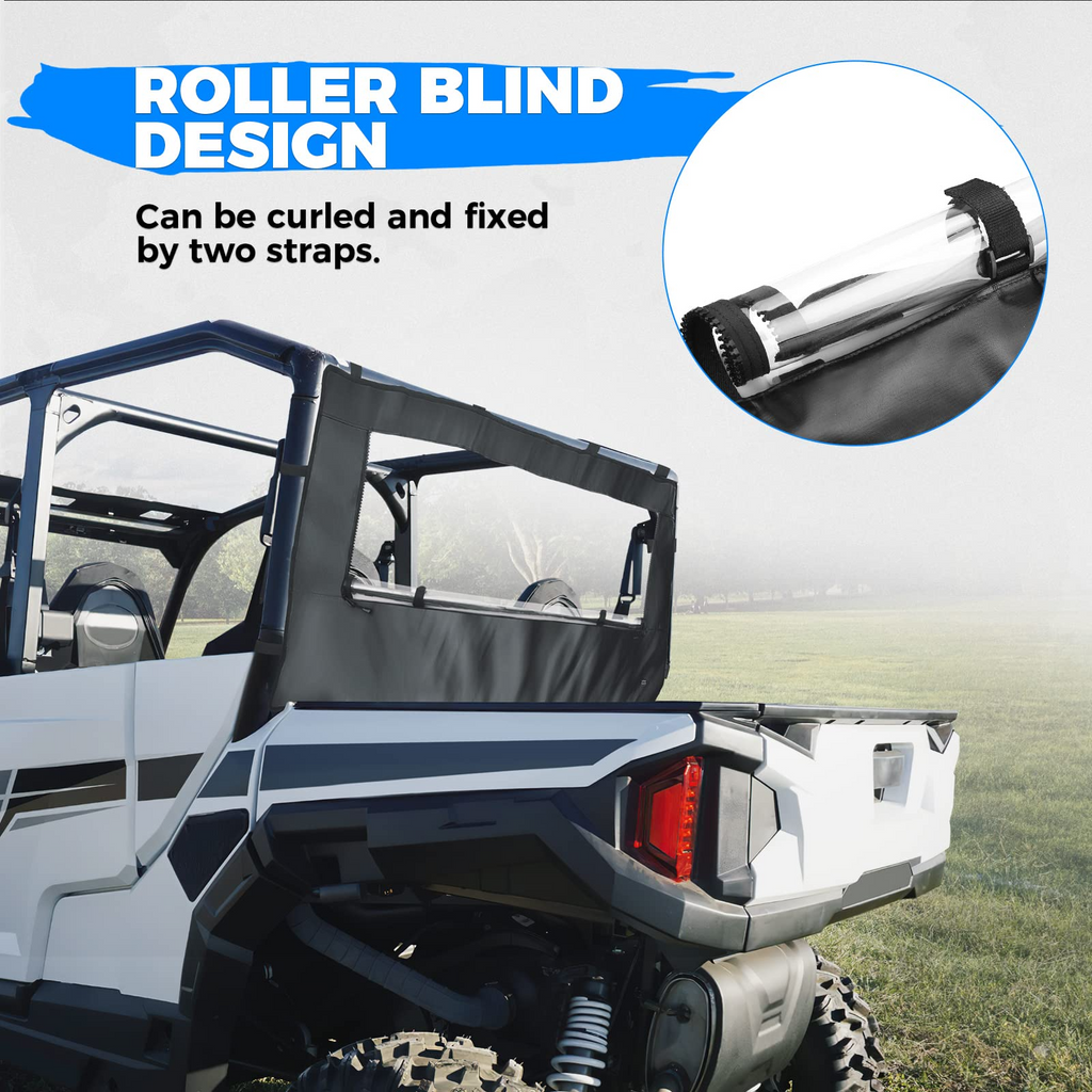 PVC Soft Rear Windshield for Polaris General 1000 /XP 1000 – fits Polaris General XP 4 1000