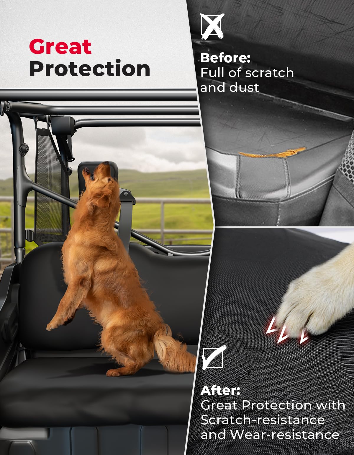 Upgraded Seat Covers for Pioneer 1000 1000-5/1000-6