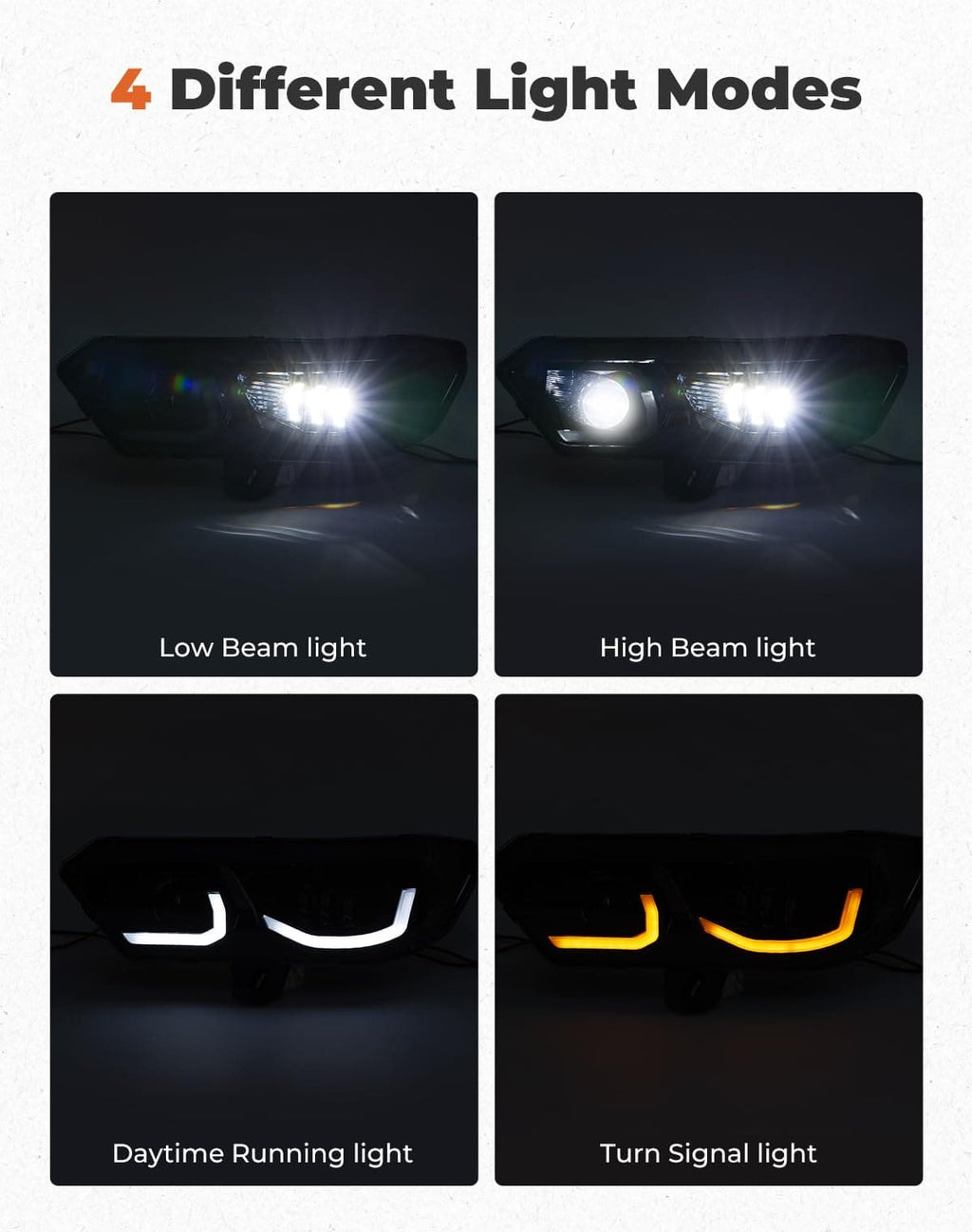 LED Headlights Assembly Kit for Can-Am Defender HD10|9|8|7|5