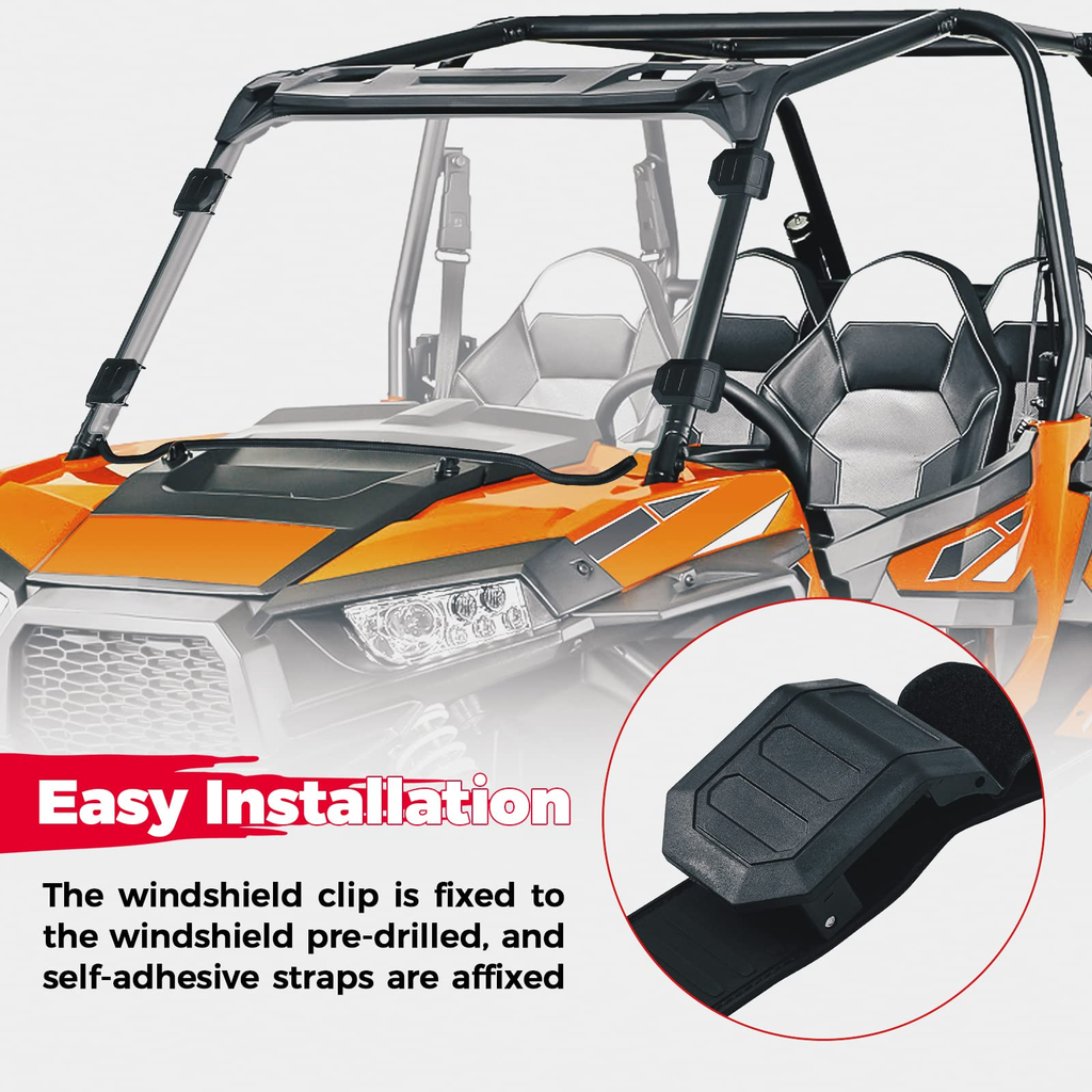 Front Full PC Windshield for Polaris RZR 570 800/4 800S XP 900/4