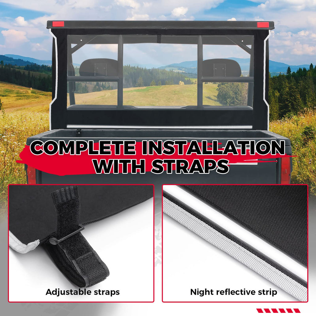 UTV Soft Rear Window Shield Windshield for Polaris Ranger 500/650/700 – fits Polaris Ranger 500 (2017-2022) (view 4)