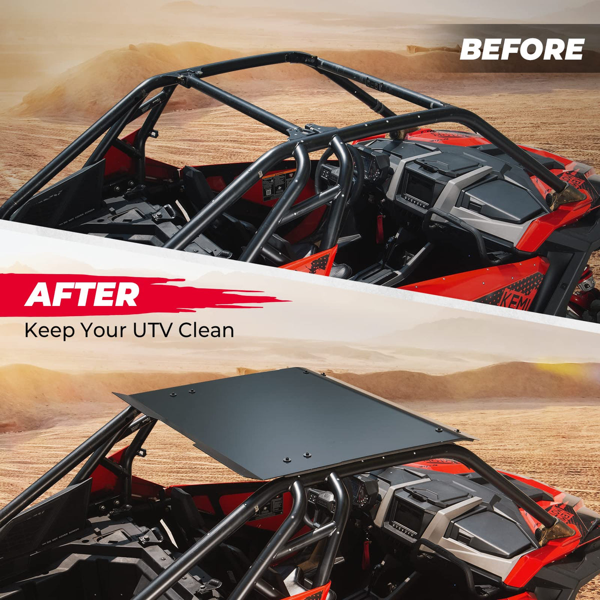 Aluminum Black Hard Roof Top for Polaris RZR PRO XP 2020-2024