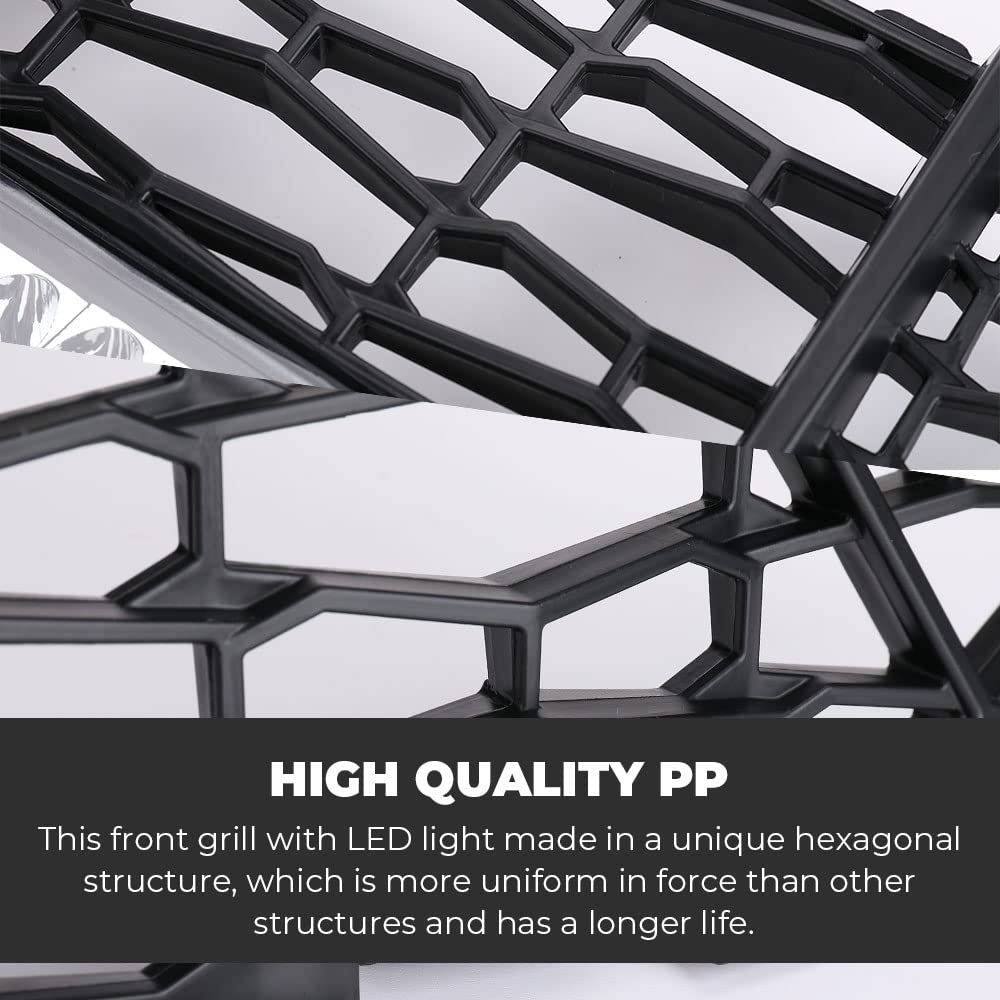 Front Mesh Grill with LED Light Bar for Polaris RZR PRO XP/TURBO R – fits Polaris RZR Turbo R
