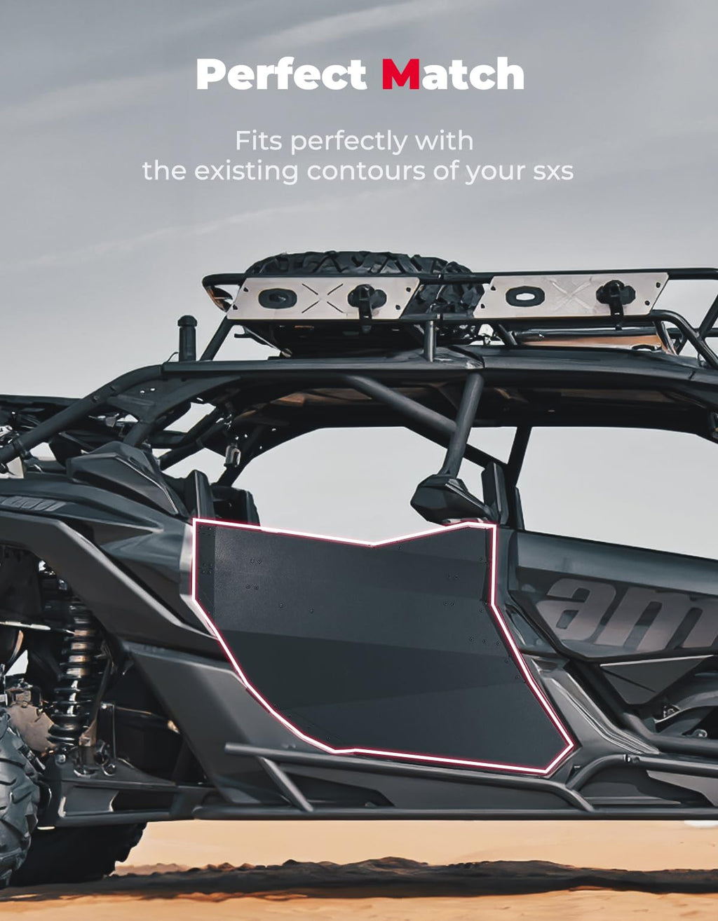 Rear Full Doors Aluminum for Can-Am Maverick X3 MAX – fits Can-Am Maverick X3 MAX (view 4)