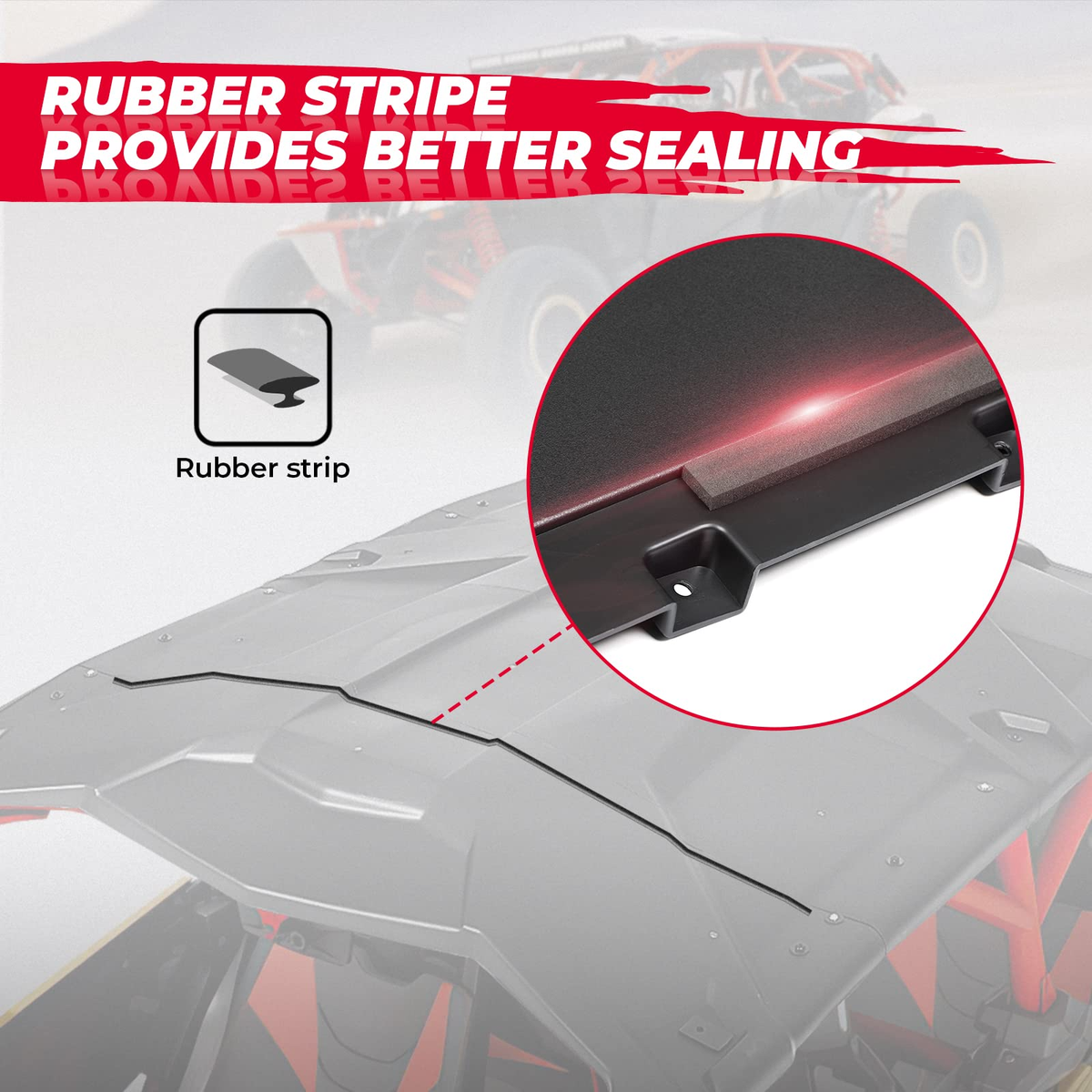 Hard Roof Top for Can-Am Maverick X3 Max, 4PCS Combination – fits Can-Am Maverick X3 MAX (view 4)