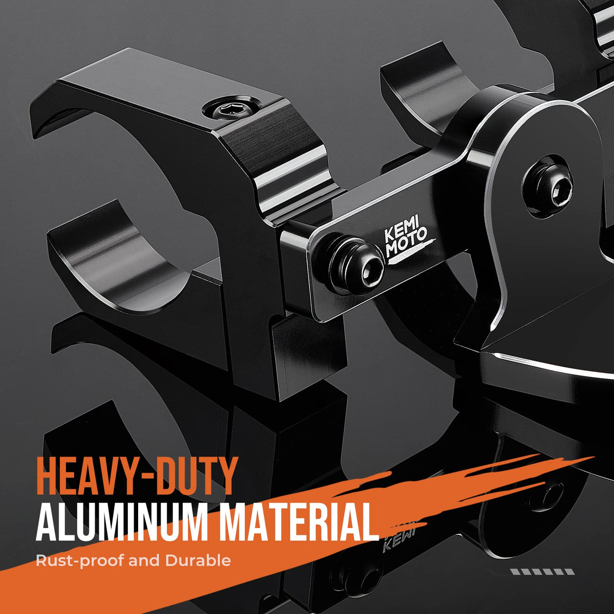 Aluminum UTV Whip Light Mount for 1.5 to 2" Roll Cage