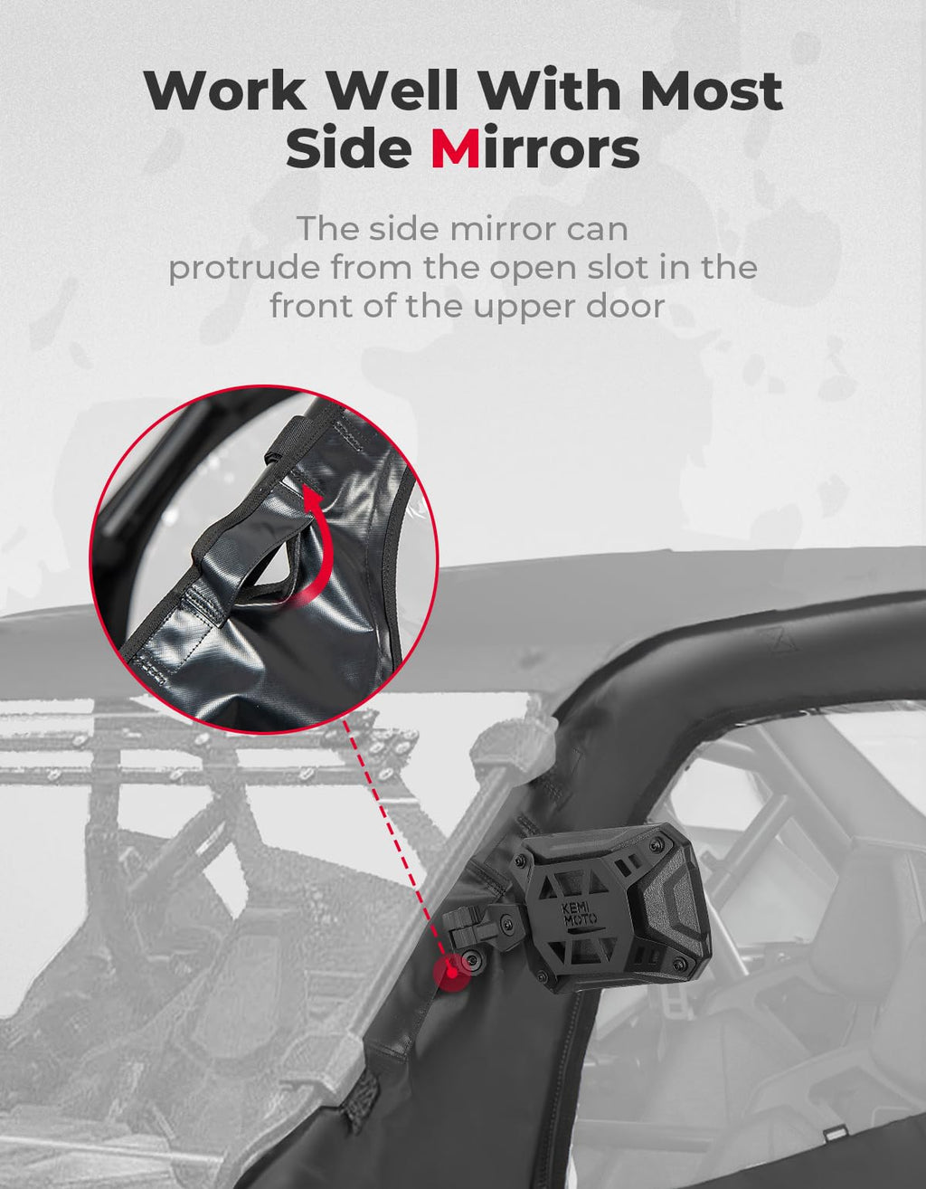 Soft Upper Door Cab Enclosure Set for Polaris RZR PRO XP 4/Turbo R 4 – fits Polaris RZR Turbo R 4 (view 4)