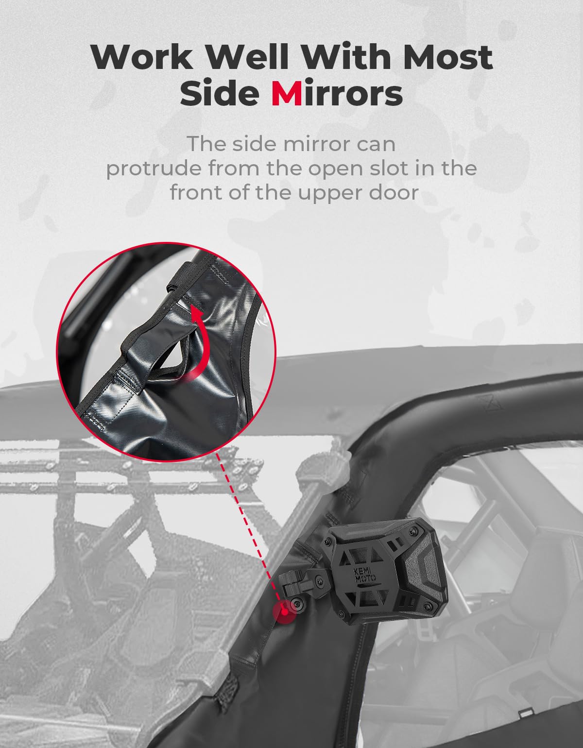 Soft Upper Door Cab Enclosure Set for Polaris RZR PRO XP 4/Turbo R 4 – fits Polaris RZR Turbo R 4 (view 4)