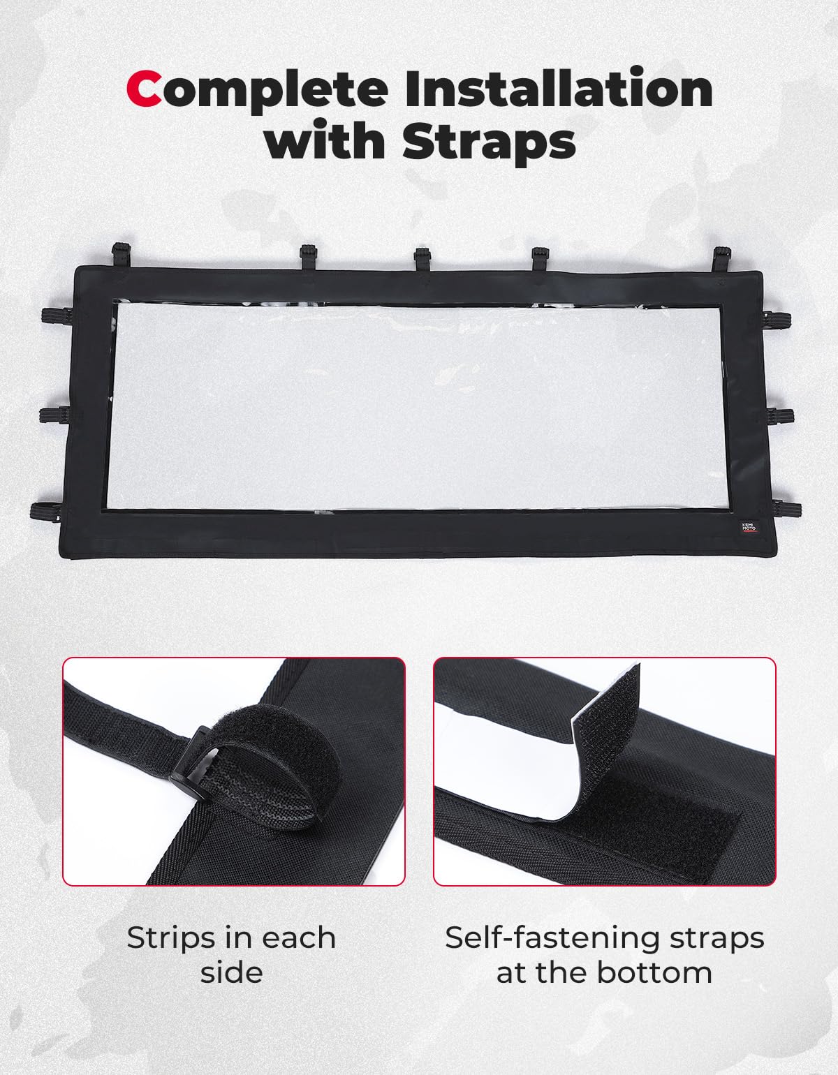 Waterproof Soft Rear Window for Ranger XP 1000/Crew, 1000/Crew, XP 900 – fits Polaris Ranger XP 1000 (view 4)