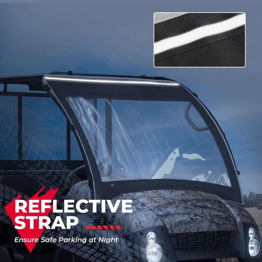 600D Oxford Fabric Front Windshield for Kawasaki Mule 610 600 SX 600