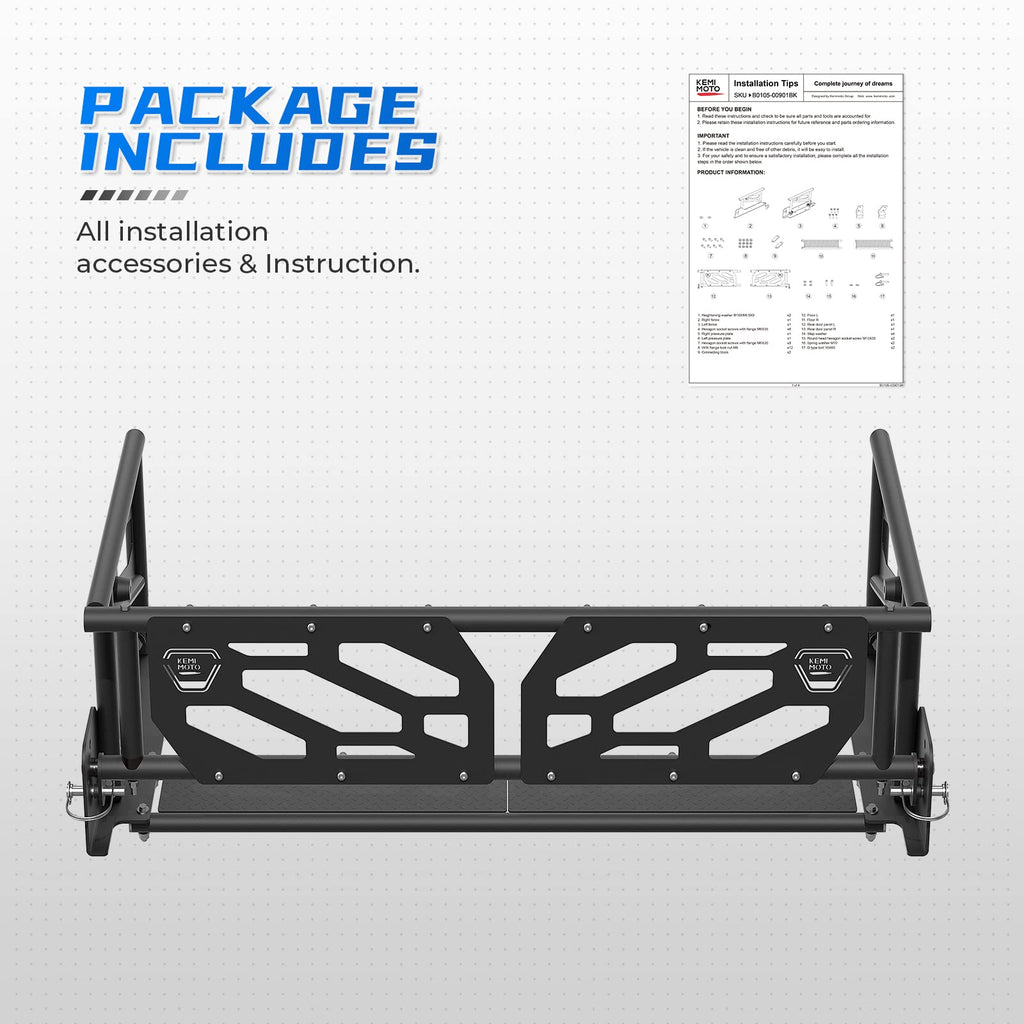Rear Cargo Bed Extender for Pioneer 1000-5 700-4 2016-2025 – fits Honda Pioneer 700-4 (view 4)